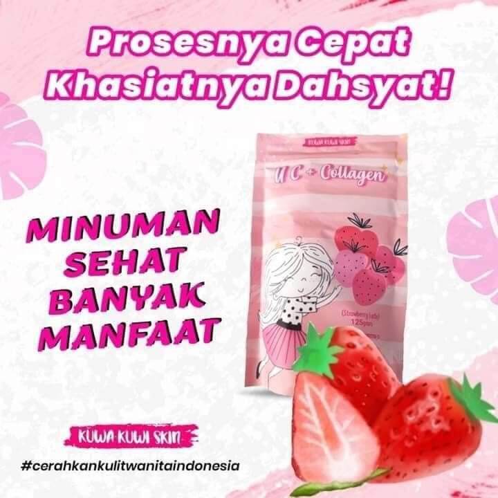 Susu Pemutih UC+COLLAGEN BERBARCODE Pencerah Kulit Wajah Tubuh Badan dan Kesehatan