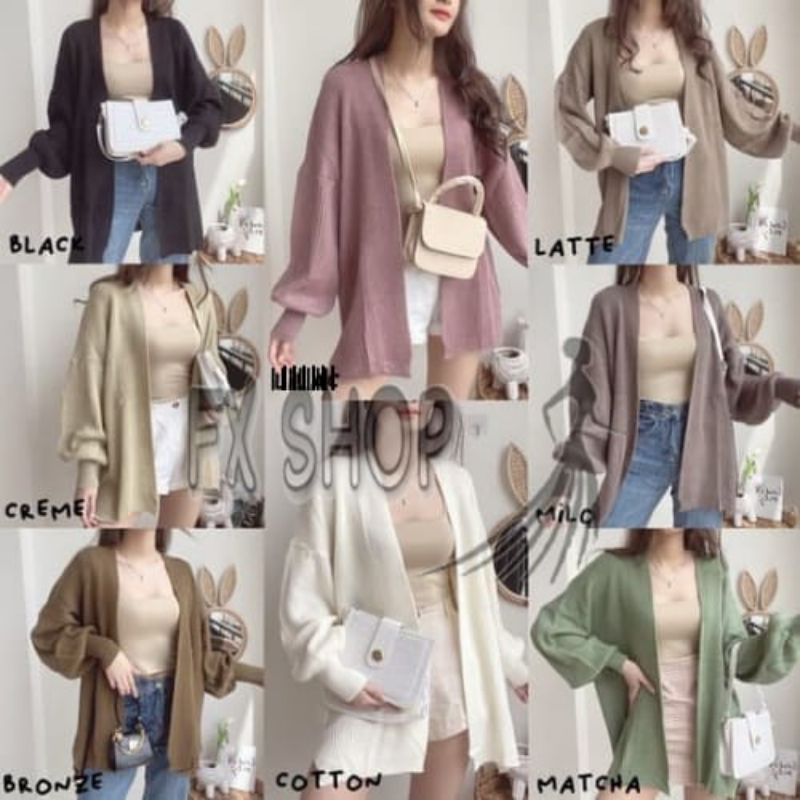 FX SHOP CARDIGAN HOKAIDO PREMIUM / CARDI HOKAIDO RAJUT OVERSIZE PREMIUM