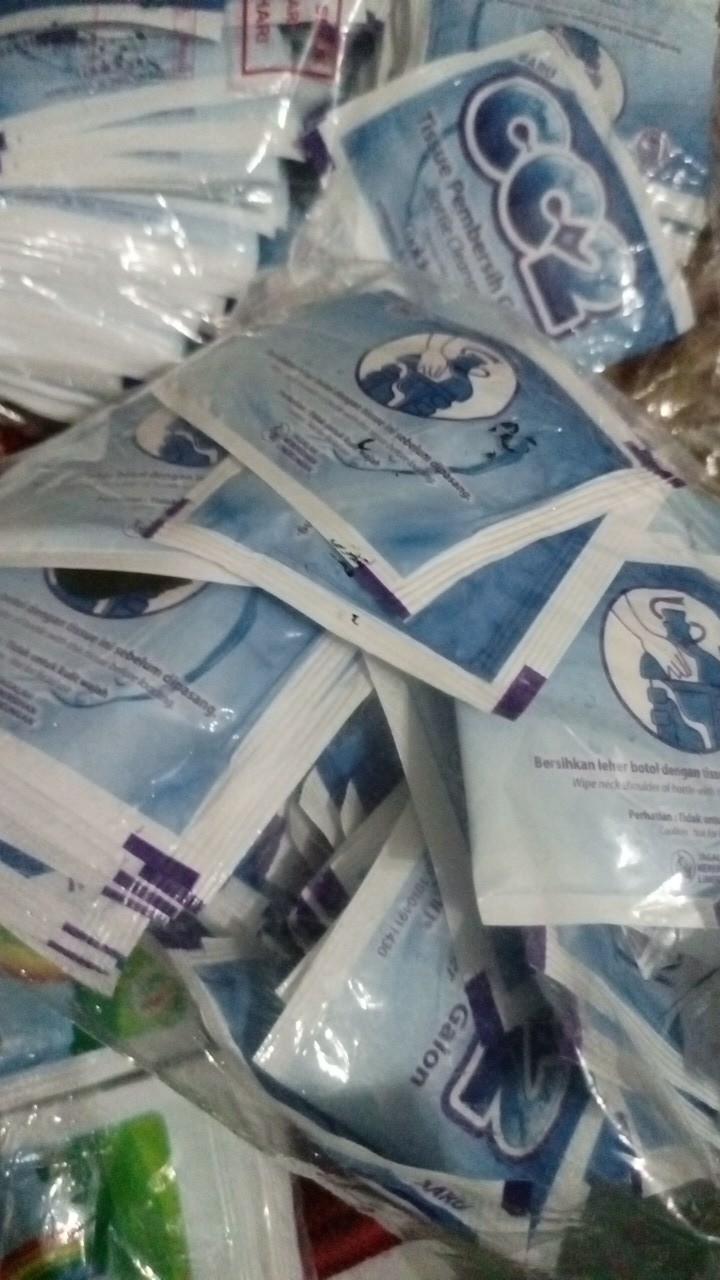 Tisu Galon Cc2 / Tissue Galon / Tisu Pembersih Galon Membunuh Bakteri Dan Kuman