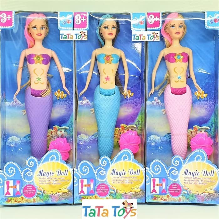 Jual Mainan Boneka Barbie Mermaid Magic Doll - Putri Duyung Berubah Warna Berkualitas