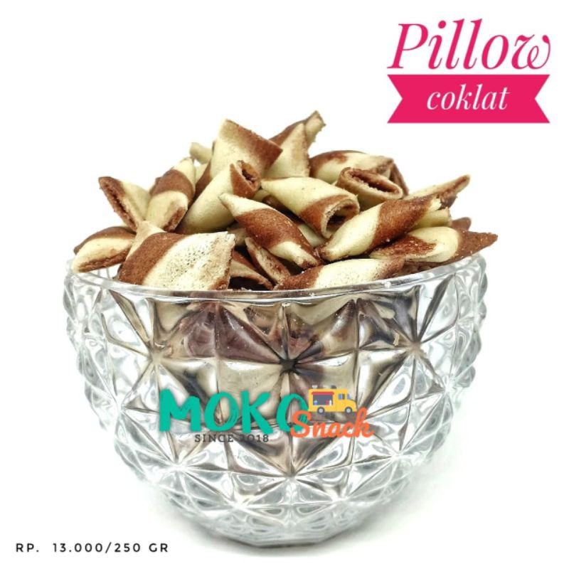 

Snack cemilan kiloan Pillow | Pillow coklat 250gr