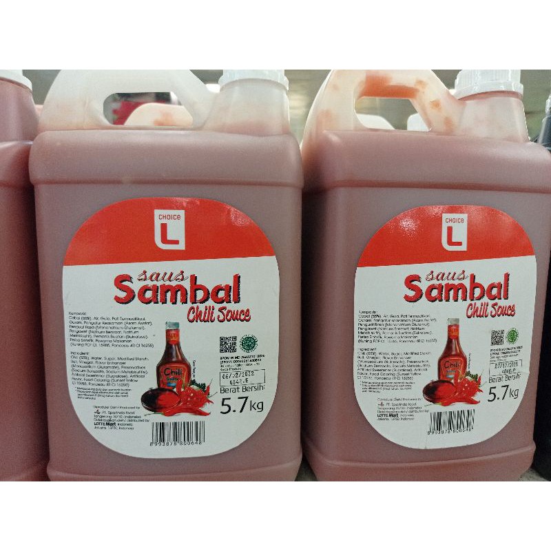 

CHOICE L SAUS SAMBAL 5,7KG