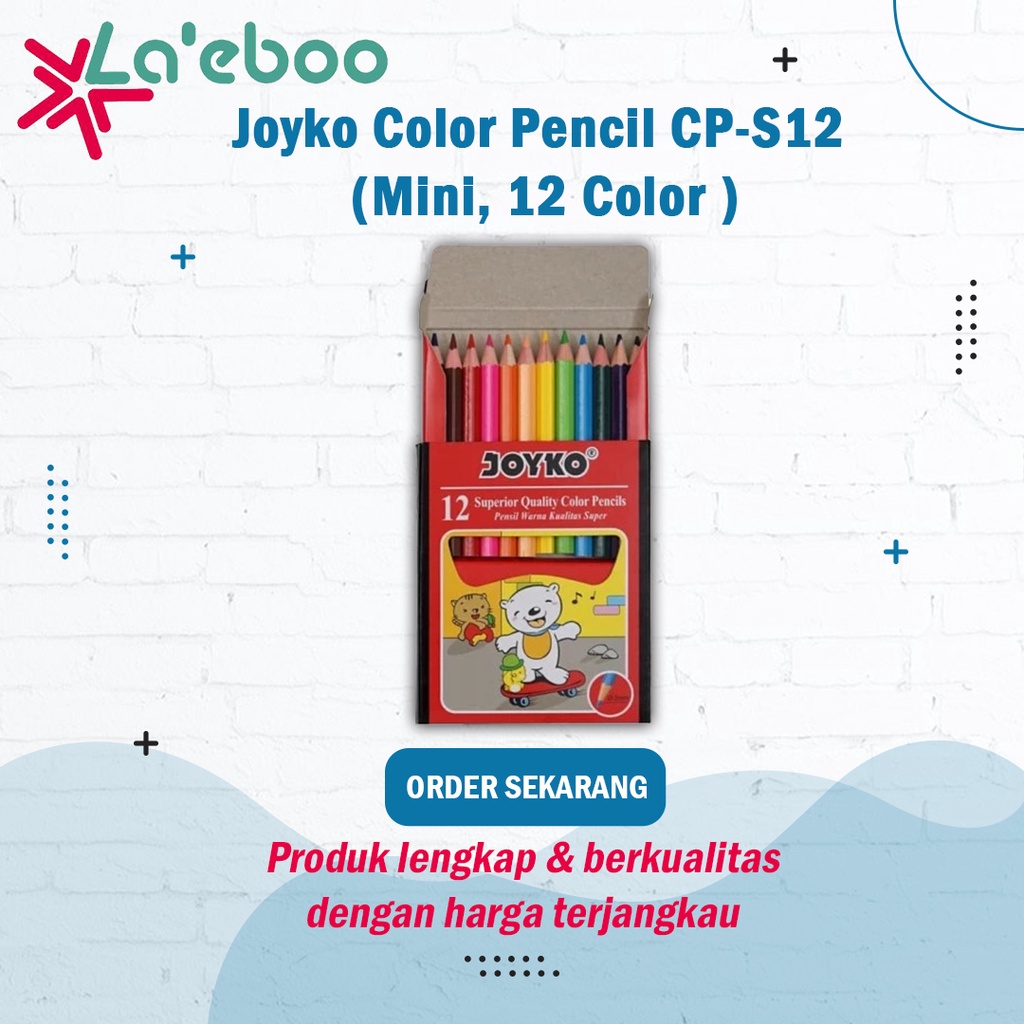 

Pensil Warna 12/24 Warna | Joyko Color Pencil CP-S12/CP-12PB/Cp-24B