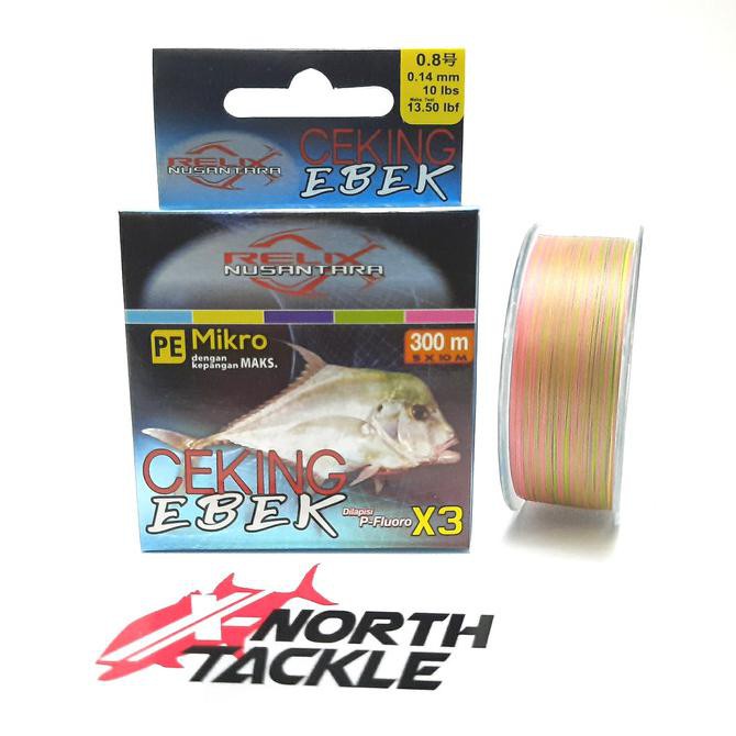 Senar Pe Relix Nusantara Ceking Ebek X3 300M Pe 0.8 - 10Lbs - 0.14Mm