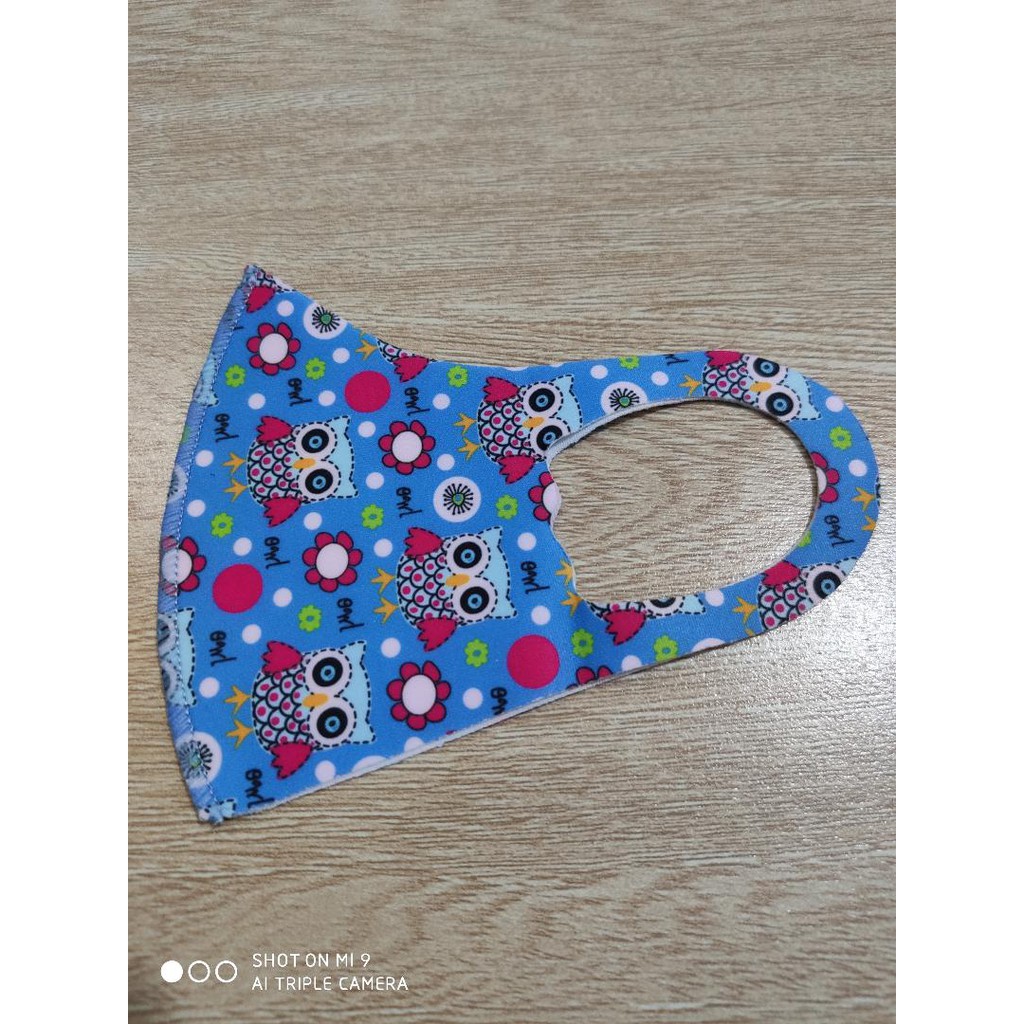 Masker bahan SPONGE DAN SCUBA bahan lembut elastis mudah dicuci BREATHABLE GAK BUAT SESAK NAFAS