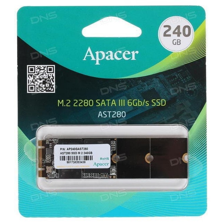 Apacer SSD AST280 M.2 SATA III 240GB Resmi