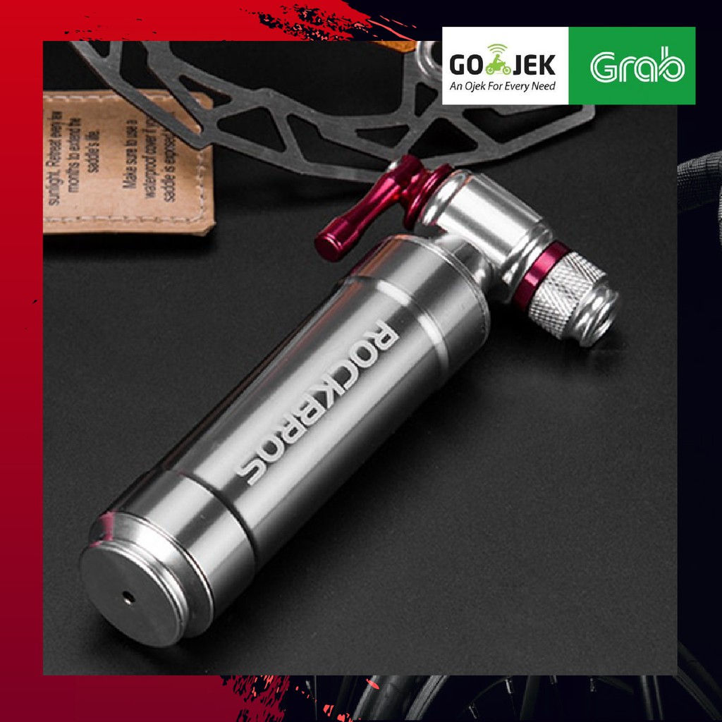 ORIGINAL POMPA ANGIN BAN SEPEDA - ROCKBROS CO2 Inflator Portable Bike Pump