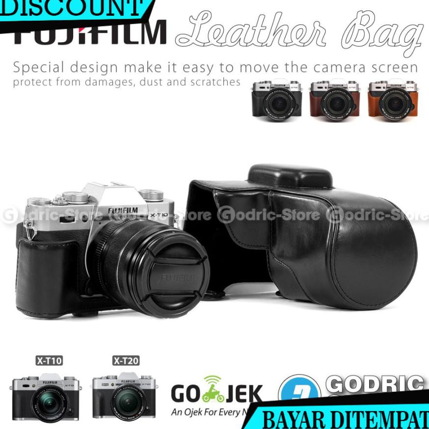 (BAYAR DITEMPAT) FUJIFILM X-T10 / XT10 / X-T20 / XT20 / X-T30 / XT30 LEATHER BAG / CASE / TAS KAMERA