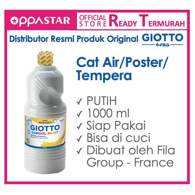 

PERALATAN MELUKIS GIOTTO SCHOOL PAINT 1000 ML WHITE PUTIH ALAT LUKIS