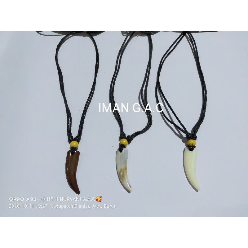 Kalung taring kalung fashion peria wanita