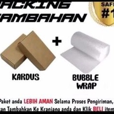 

packing tambahan bubble wrap & kardus