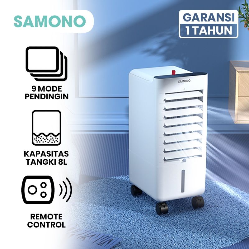 Samono SW-AC80 Air Cooler AC Portable Remote Control Kapasitas 8L