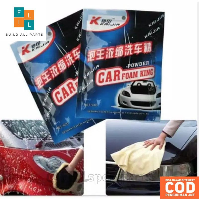 Sabun Cuci Mobil Bubuk BUSA BANYAK Cuci Motor pembersih Car Wash / sabun cuci mobil motor