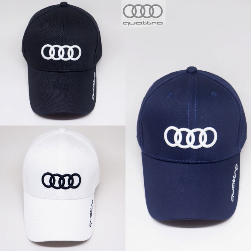 topi baseball AUDI QUATRRO logo import premium UNISEX ( FREE BOX )