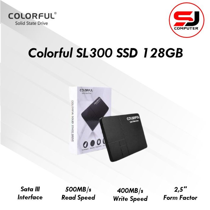 Colorful SL300 SSD 128GB Sata 3 - Colorful SL 300 3D Nand 128 GB 2.5&quot;