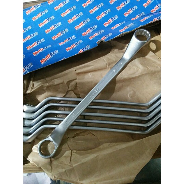 Kunci Ring 22 - 24 mm MULTIPRO Double Ring 22 x 24 mm - Chrome-Vanadium - mur baut Roda Treker cvt