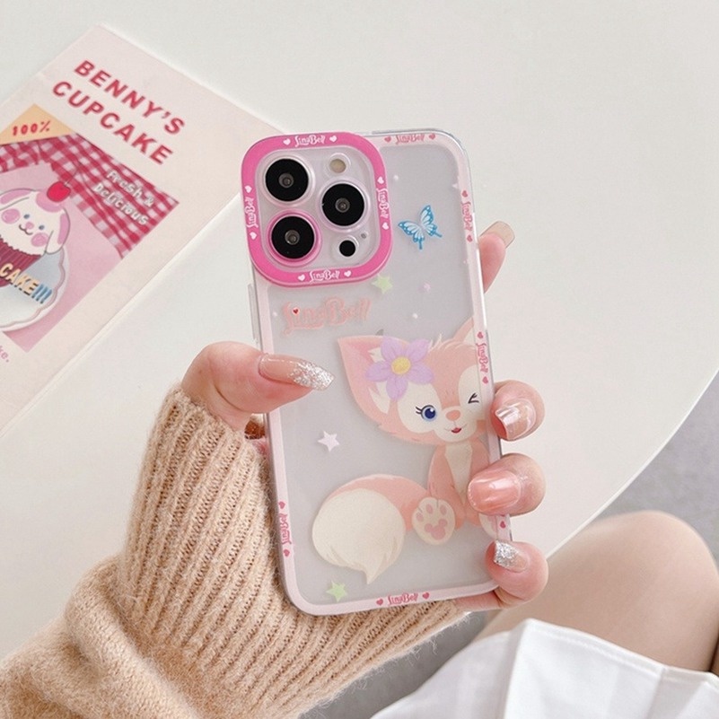 Casing Tpu Soft Case iPhone 14 13 12 11 Pro Max X Xr Xs Se 2020 Max iPhone 7 8 7 6 6s Plus + Shockproof Motif Rubah Lucu Girly Style Cute Fox Translucent TPU Phone Case Shockproof Waterproof Soft Case