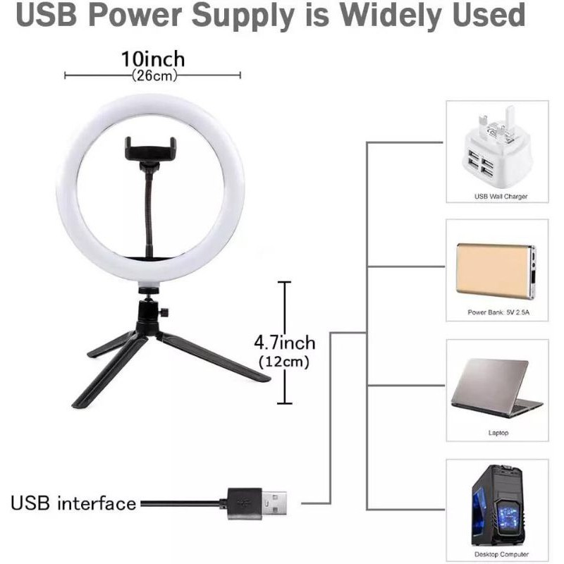 limited lilac Ring fill Light + Tripod Stand + Phone Holder / ring selfie tiktok video live makeup