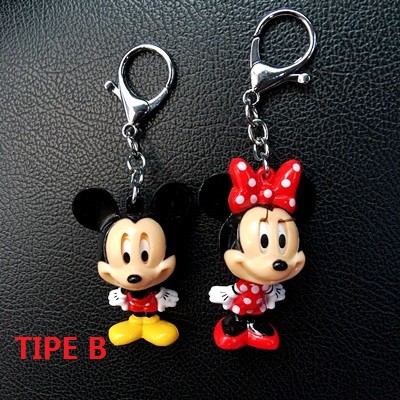 Gantungan Kunci Keychain Disney Mickey Minnie Mouse Couple Magnet Series