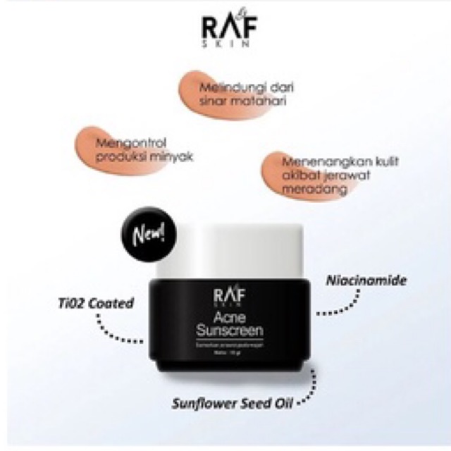 Raf skincare Ecer day cream / jerawat /whitening/flekhitam
