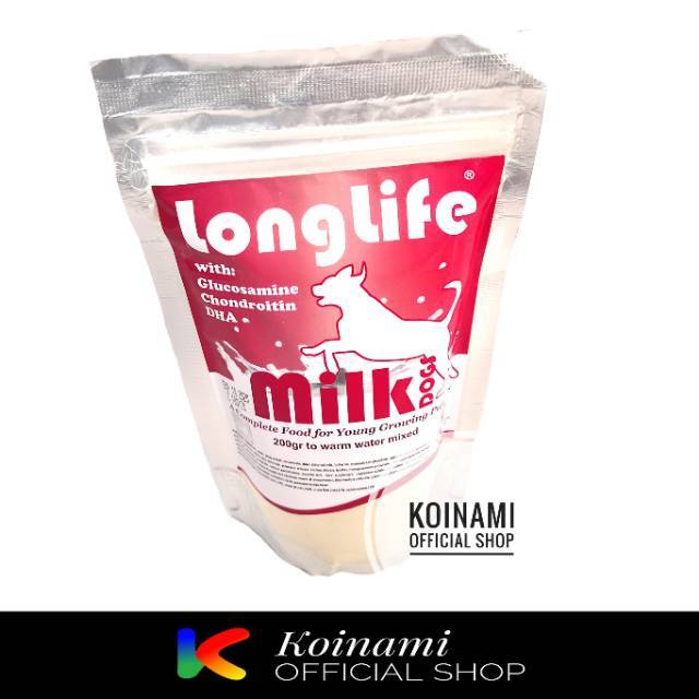 LONGLIFE MILK PUPPY @ 1 pcs 200gr pink / raid all / susu anank anjing / dog / hewan / pet