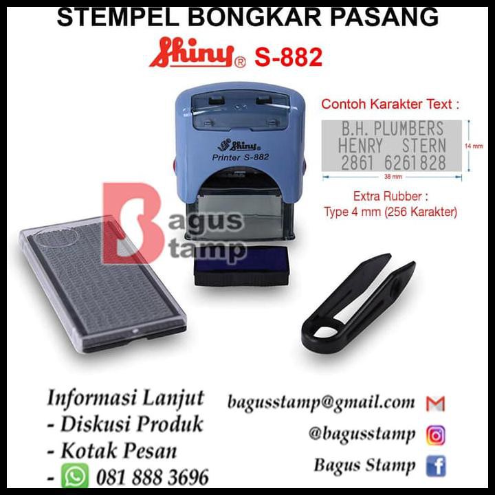 

Ready Stock Stempel Shiny S-882 S 882 / Stempel Bongkar Pasang