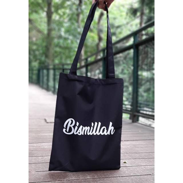 Totebag muslimah wanita  bismillah syari