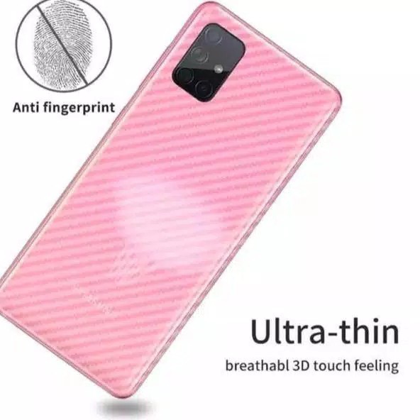 GarSkin Carbon Sticker SAMSUNG M51 Back Screen Protector Transparant Skin
