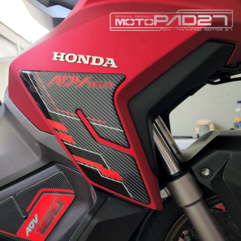 Motopad27 Stiker Resin timbul Sidepad Side pad Honda ADV 160 2022