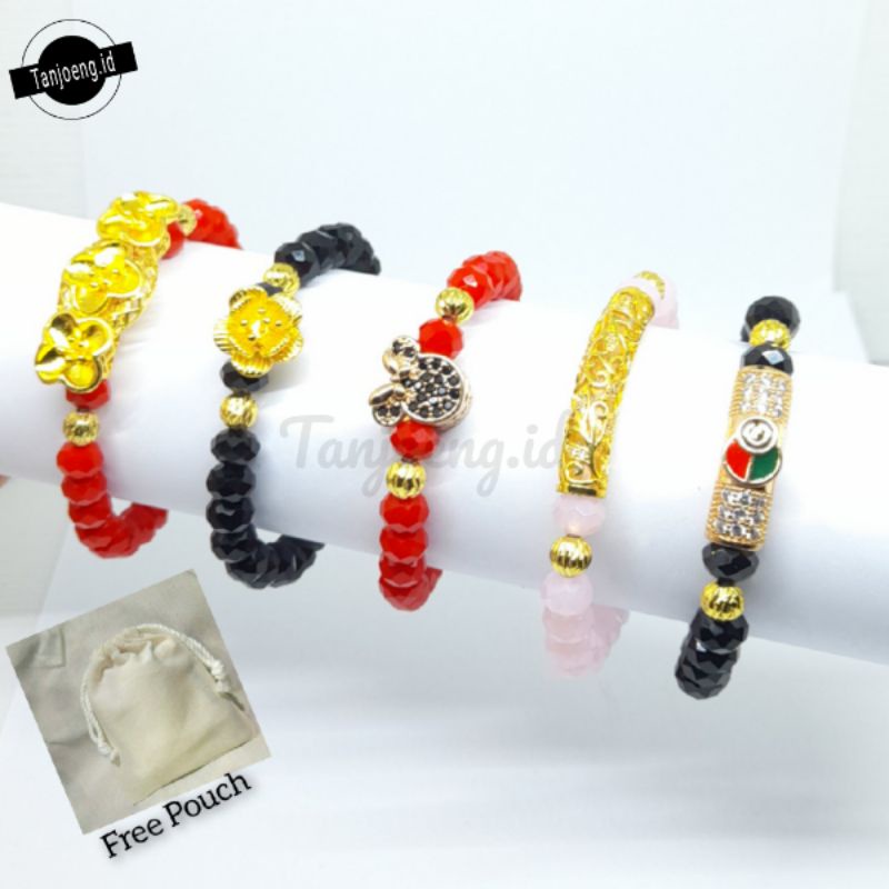 Gelang Kristal Ceko Variasi Charm Xuping Gelang Wanita Crystal Ceko