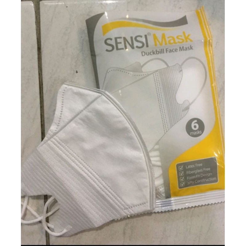 Masker Sensi Duckbill isi 6 ( ADA EMBOSS SENSI )