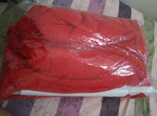 Kelambu Gantung Tile Rumbai Merah