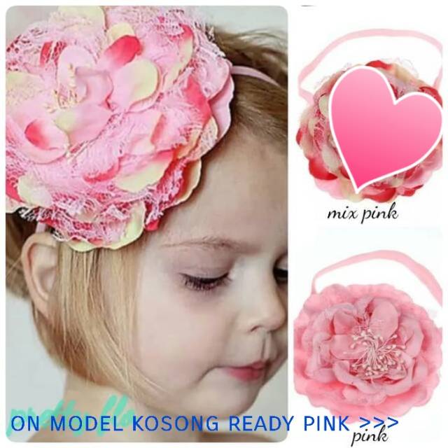 BANDANA BANDO PITA ANAK BAYI BABY HEADBAND HAIRBAND GIRLY FLOWER