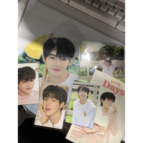 1 set HYUNSUK TREASURE MANYO HANDFAN PHOTOCARD PC LOVELY DAYS POSTCARD SUMMER BOYS