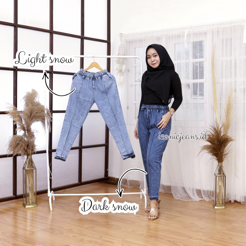 MAILA BAGGY JEANS SIZE STANDAR DAN JUMBO
