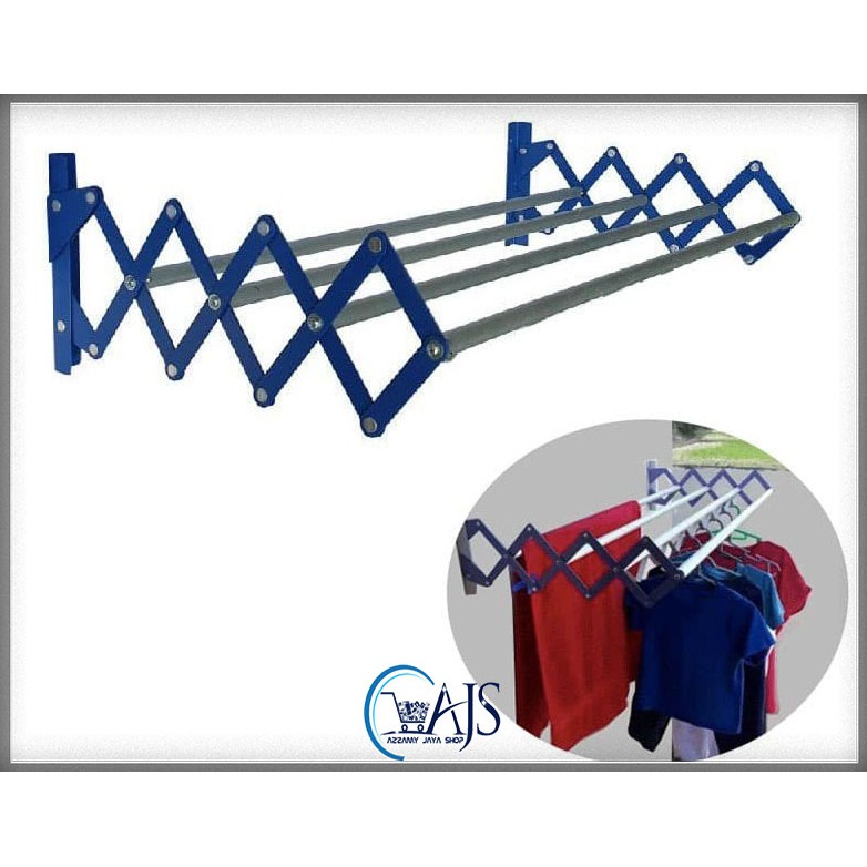 Jemuran Dinding Lipat Aluminium