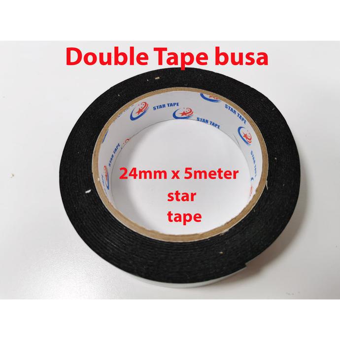 

Promo Awal tahun Double Tape busa 24mm x 5m star tape double tape foam lakban isolatip Diskon