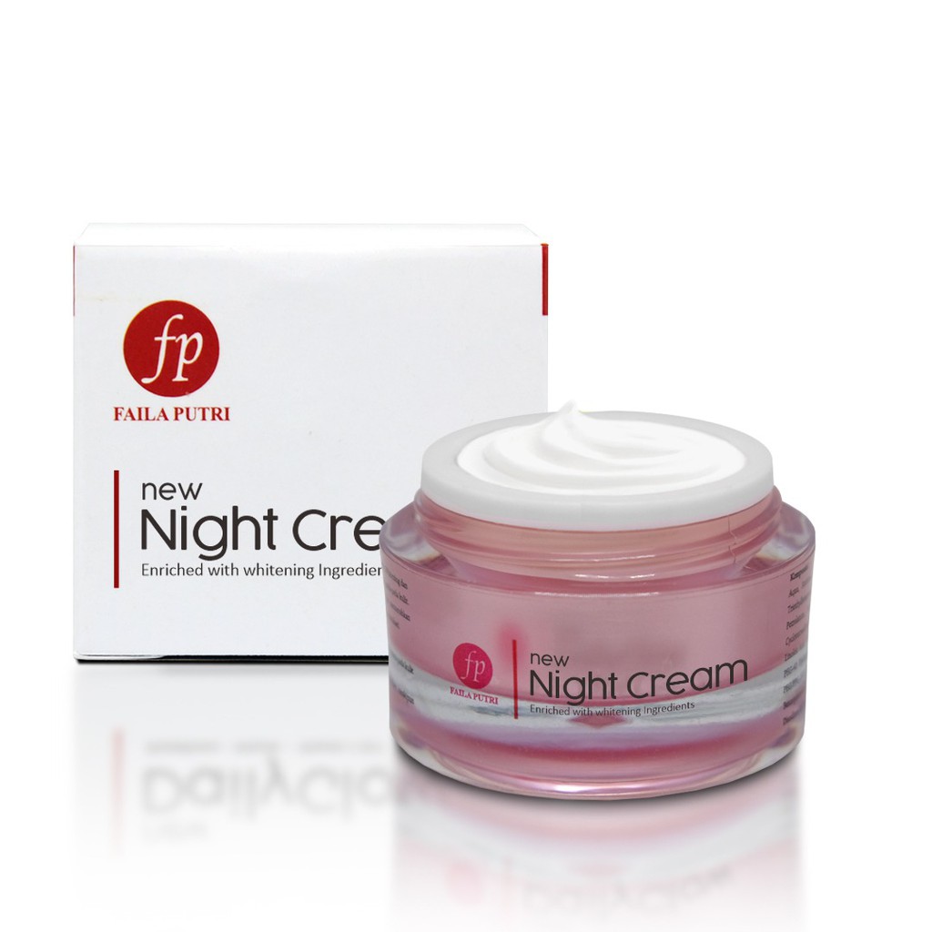 FAILA PUTRI New Night Cream Whitening - cream malam untuk remaja BPOM