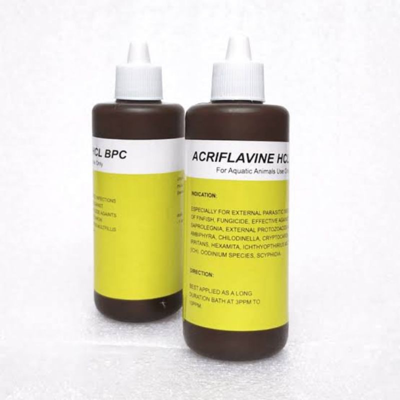 Acriflavine HCL BPC 100ML ( Obat Kuning Ikan Cupang ) Blitz Icht ACRI