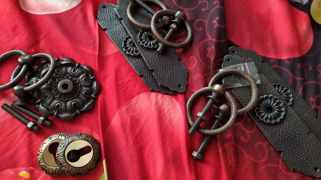 Handle Pintu Rumah Kuningan Antik Murah Gebyok 015