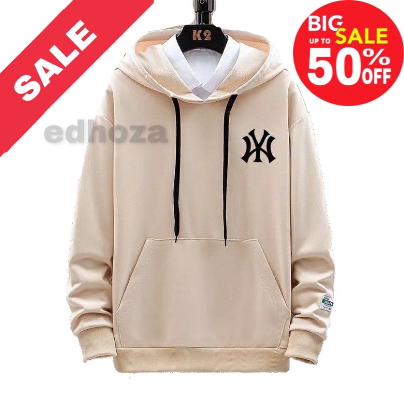 Sweater Cowok Cewek NY Hoodie Pria Wanita Ny Switer logo bordir-4