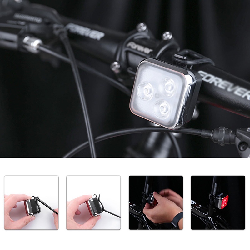 Lampu Depan Led Usb Rechargeable Anti Hujan Untuk Sepeda Gunung Mtb