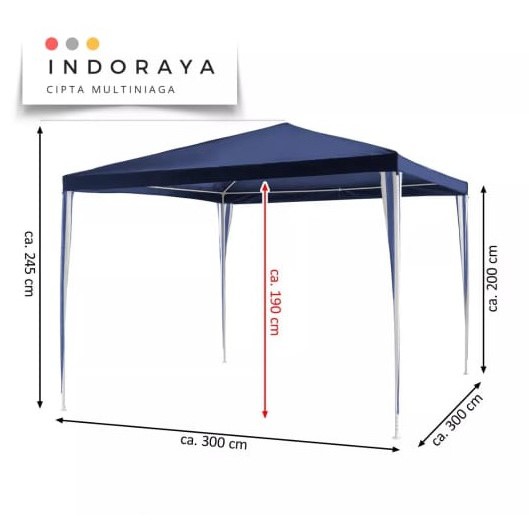 Tenda Lipat 3x3 Tenda Jualan Pameran Bazar Gazebo