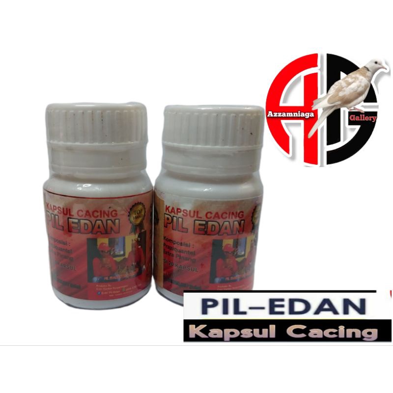 Pil edan Kapsul cacing 1 botol ( Original produksi  Entri Banjarnegara )