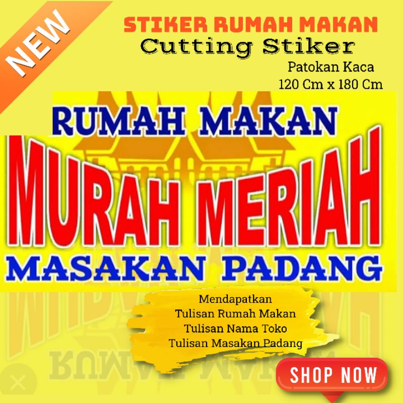 

Stiker Tulisan Rumah Makan Padang Cutting stiker Masakan Padang