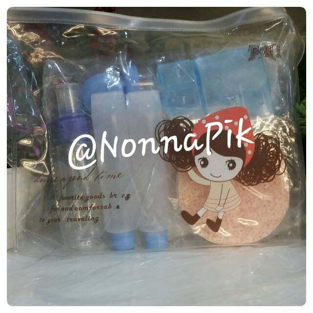 Bottle Package Travel Set - Botol Kosong Spray - Tube Kecantikan