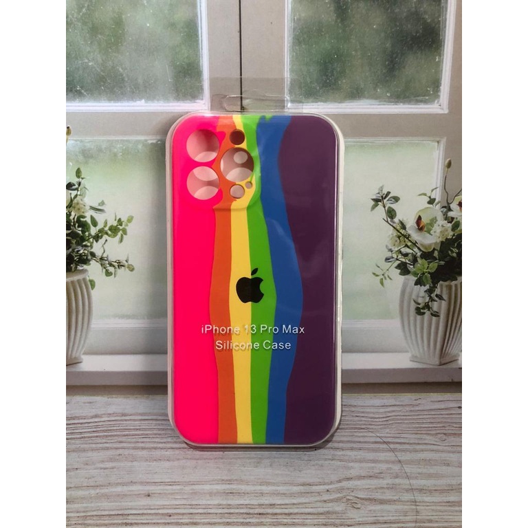 CASE IPHONE 13 PRO MAX SILIKON CASE NEW RAINBOW COVER