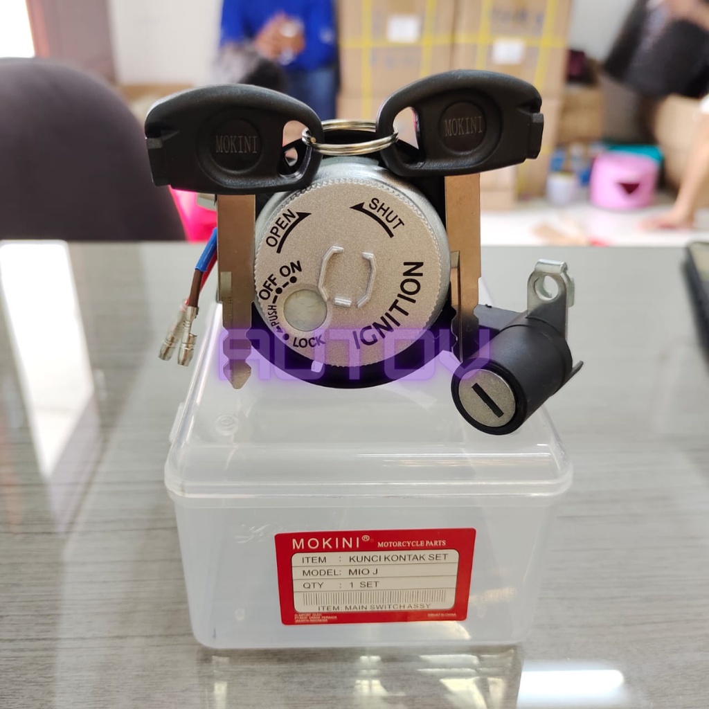 kunci kontak mio j satu set original ori mokini plus kunci jok belakang