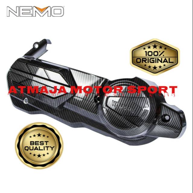 COVER CVT CARBON NEMO YAMAHA NMAX NEW 2020-TUTUP CVT CARBON NMAX NEW