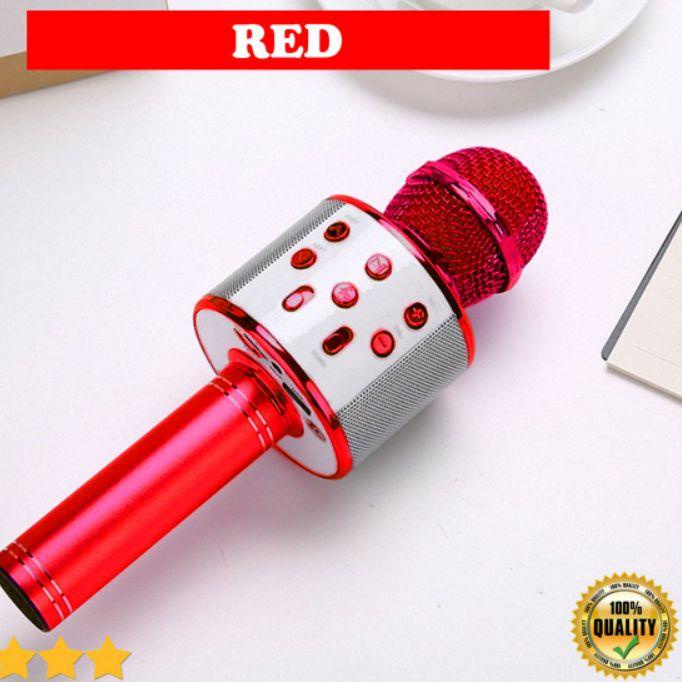 Mic Bluetooth Karaoke WS-858 Microphone Bluetooth WS 858 Mic Karaoke